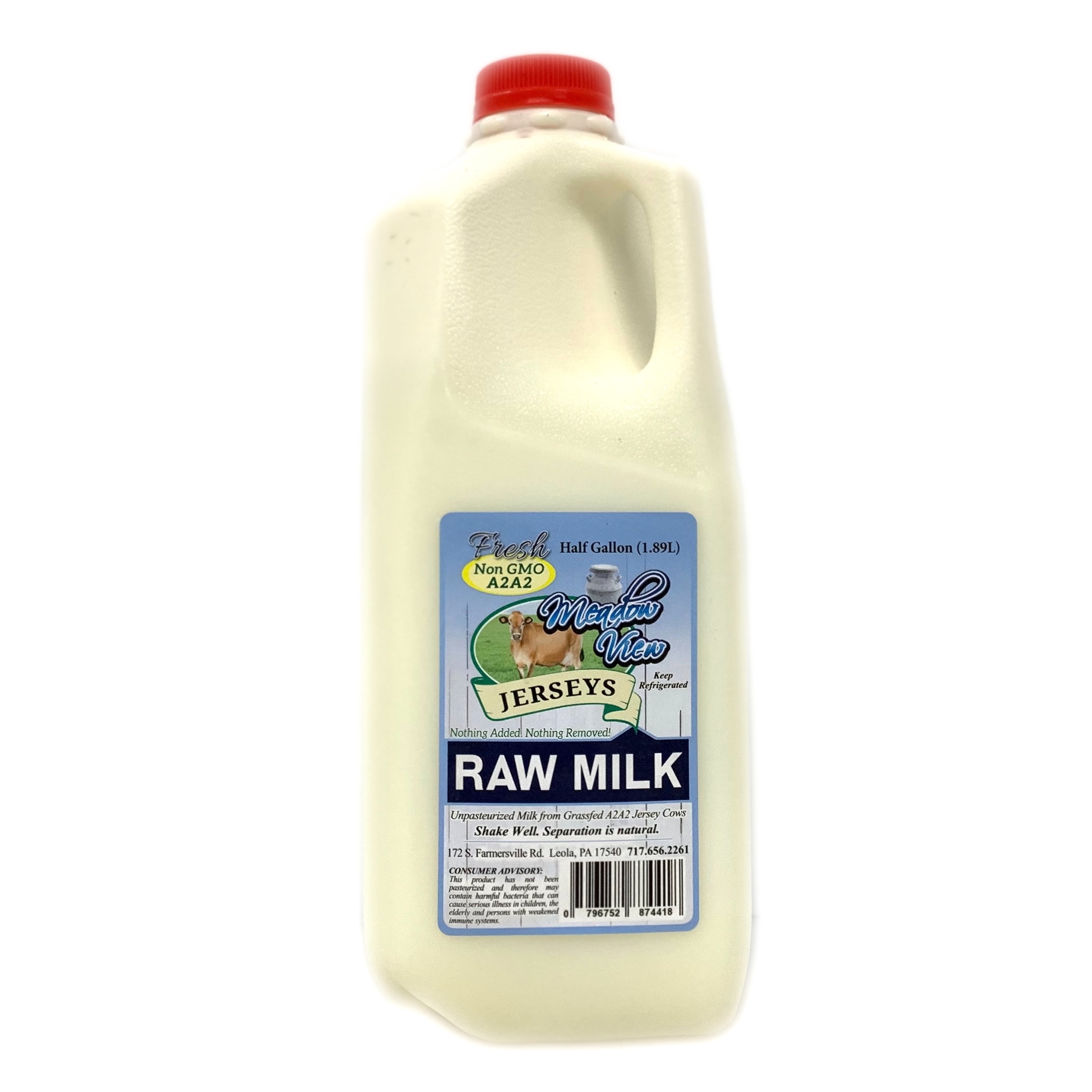 1 Gallon Raw Cow Milk (plastic)